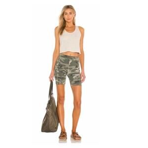 Monrow Urban Camo Biker Shorts.